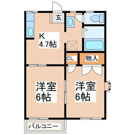 フレグランス緑が丘の物件間取画像